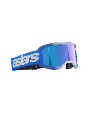 Alpinestars Vision 5 Blaze Blue Goggles - Mirror Lens
