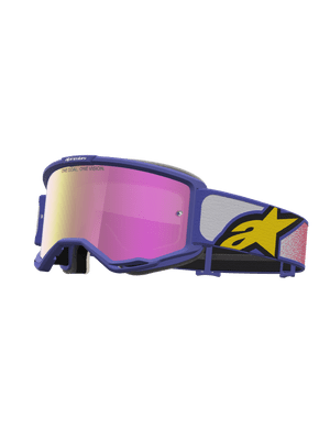 Alpinestars Vision 5 Drag Goggles -Red Purple Mirror Lens