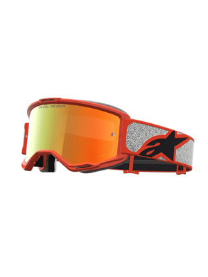Alpinestars Vision 5 Rora Goggles -Silver Orange Mirror Lens