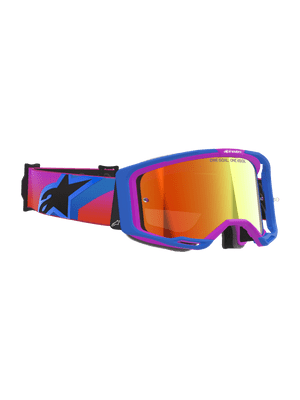 Alpinestars Vision 8 Corp Blue Orange Goggles - Mirror Lens
