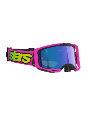 Alpinestars Vision 8 Corp Pink Yellow Goggles - Mirror Lens