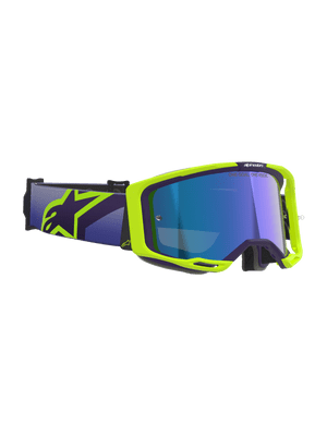 Alpinestars Vision 8 Corp Purple Yellow Goggles - Mirror Lens