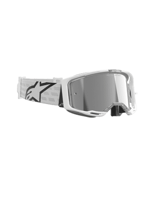 Alpinestars Vision 8 Corp White Goggles - Mirror Lens