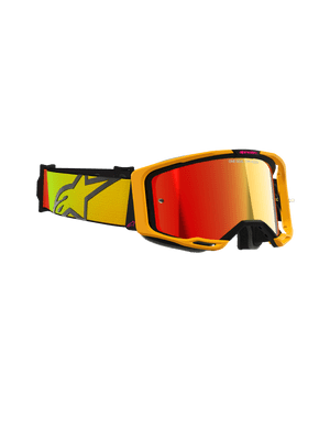 Alpinestars Vision 8 Corp Yellow Pink Goggles - Mirror Lens