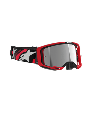 Alpinestars Vision 8 Luar Red Black Goggles - Mirror Lens