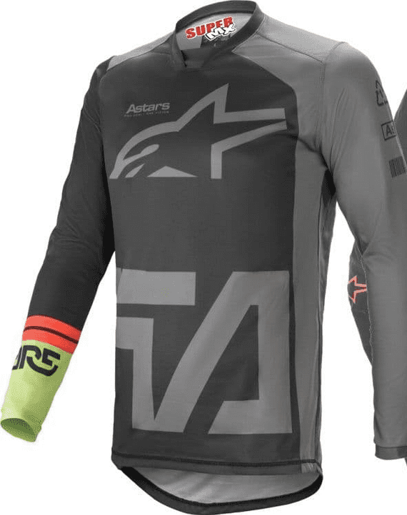 Alpinestars Youth Racer Compass Motocross Jersey Grey/Green