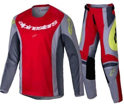 Alpinestars Youth Racer Melt Motocross Kit Combo- Red