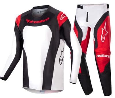 Alpinestars Youth Racer Ocuri Motocross Kit Combo- Red Black