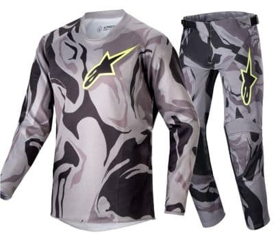 Alpinestars Youth Tactical Motocross Kit Combo- Cast Grey