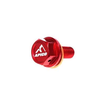 Apico Magnetic Sump Drain Bolt Bolt - M8 X 20MM X 1.25 HONDA CRF250R 10-17, CRF450R 09-16, RM-Z