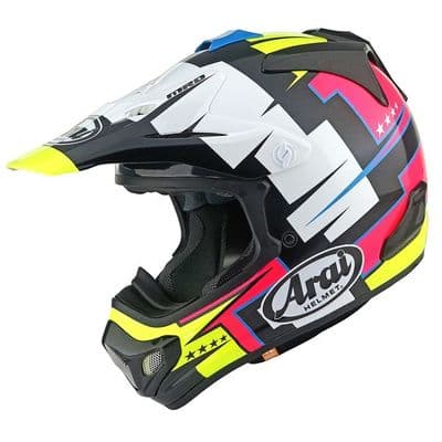 Arai MX-V EVO Battle Motocross Helmet - Yellow