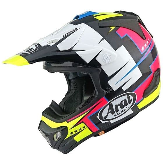 Arai MX-V EVO Battle Motocross Helmet - Yellow
