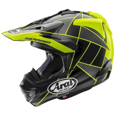 Arai MX-V EVO Peak Motocross Helmet - Yellow