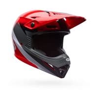 Bell MX-10 MIPS Aviator Motocross Helmet - Red Black