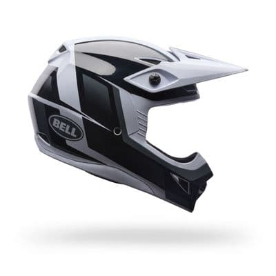 Bell MX-10 MIPS Spiral Motocross Helmet - Black White