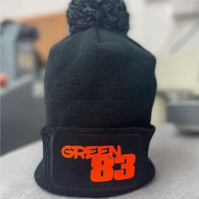 Custom Printed Pom Beanie - Style 1