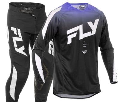 Fly Evolution DST Motocross Kit Combo - Black Purple