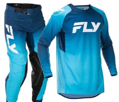 Fly Evolution DST Motocross Kit Combo - Blue/ White