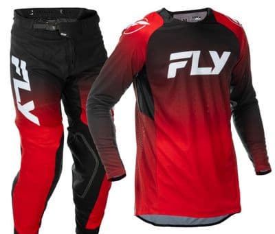 Fly Evolution DST Motocross Kit Combo - Red/ Black