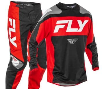 Fly F-16  Motocross Kit Combo - Black Red White