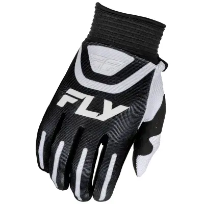 Fly F16 Kids Motocross Gloves - Black White