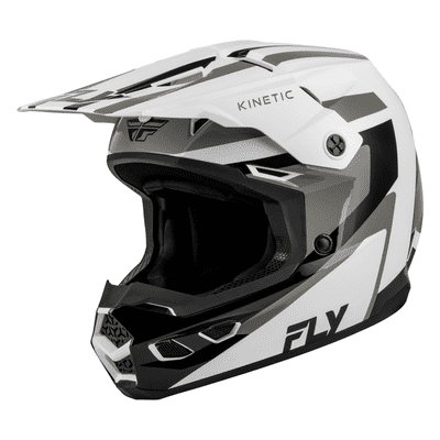 Fly Kinetic Sync Motocross Helmet - Black White