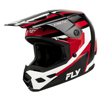 Fly Kinetic Sync Motocross Helmet - Red Black
