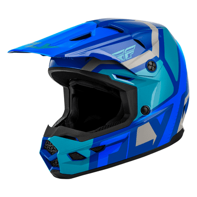 Fly Kinetic Youth Scrap Motocross Helmet - Blue