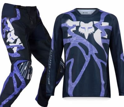 Fox 180 Diffuse SE Motocross Kit Combo - Blueberry