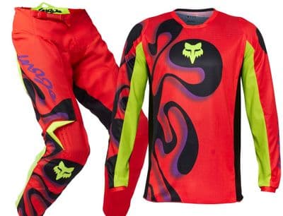 Fox 180 Emotion Motocross Kit Combo - Red