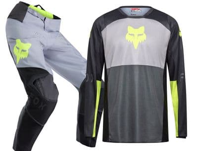 Fox 180 Flow Motocross Kit Combo - Black Yellow