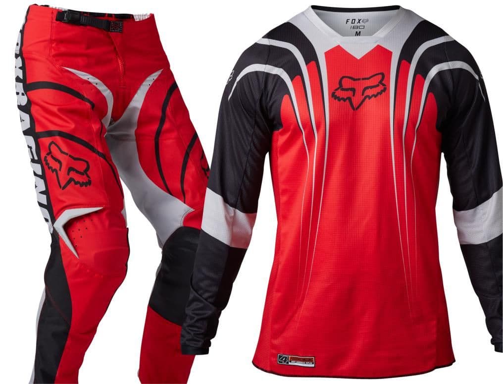 Fox 180 GOAT Strafer Limited Edition Motocross Kit Combo Red