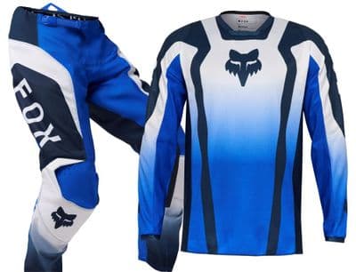 Fox 180 Lean Motocross Kit Combo - Blue