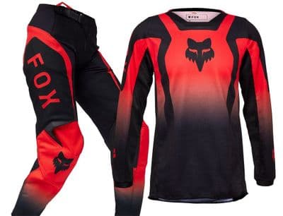 Fox 180 Lean Motocross Kit Combo - Red