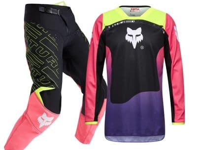Fox 180 Youth Elevated Motocross Kit Combo - Pink