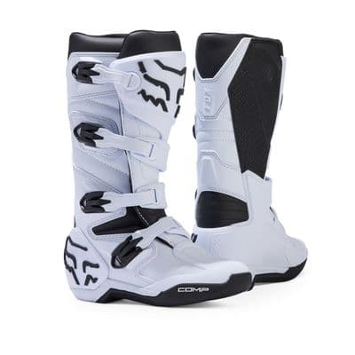 Fox Comp Kids Youth Motocross Boots - White
