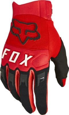 Fox Dirtpaw Motocross Gloves - Flo Red