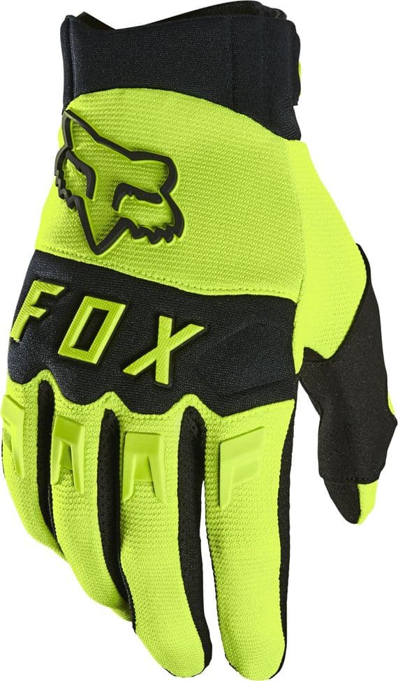 Fox Dirtpaw Motocross Gloves - Flo Yellow