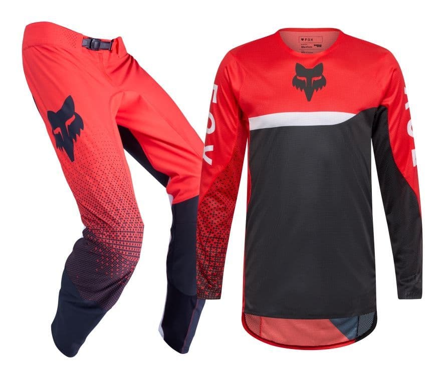 Fox Flexair Fracture Motocross Kit Combo - Red