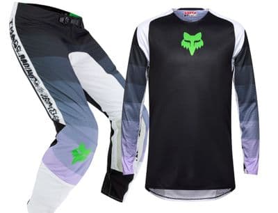 Fox Flexair Grid Motocross Kit Combo - Black Purple