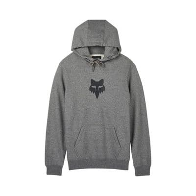 Fox Head Fleece Pullover Hoodie - Grey