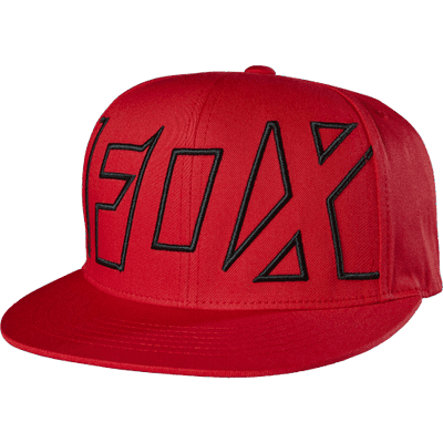 Fox Mens Crisis SnapBack Hat - Red