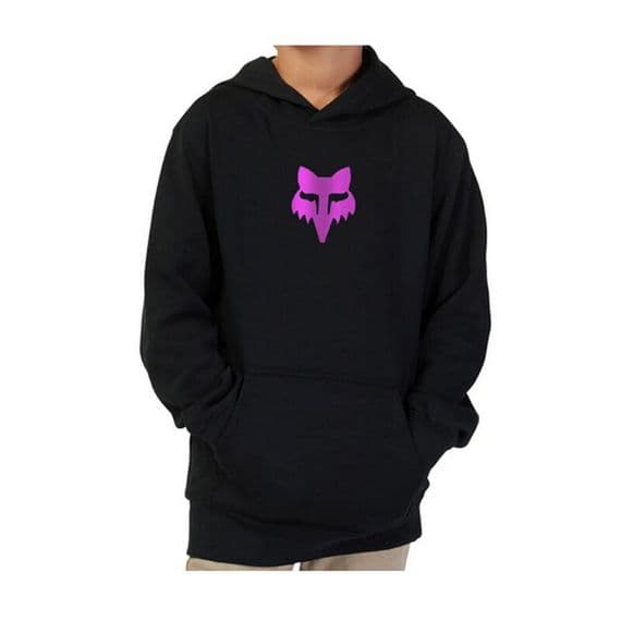 Fox Racing Youth Legacy Pullover Hoodie - Black Pink