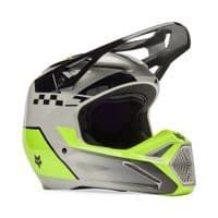 Fox V1 Collect Motocross Helmet - Grey Yellow