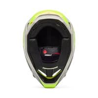 Fox V1 Collect Motocross Helmet - Grey Yellow
