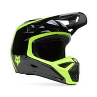 Fox V1 Flow Motocross Helmet - Black Yellow