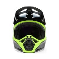 Fox V1 Flow Motocross Helmet - Black Yellow