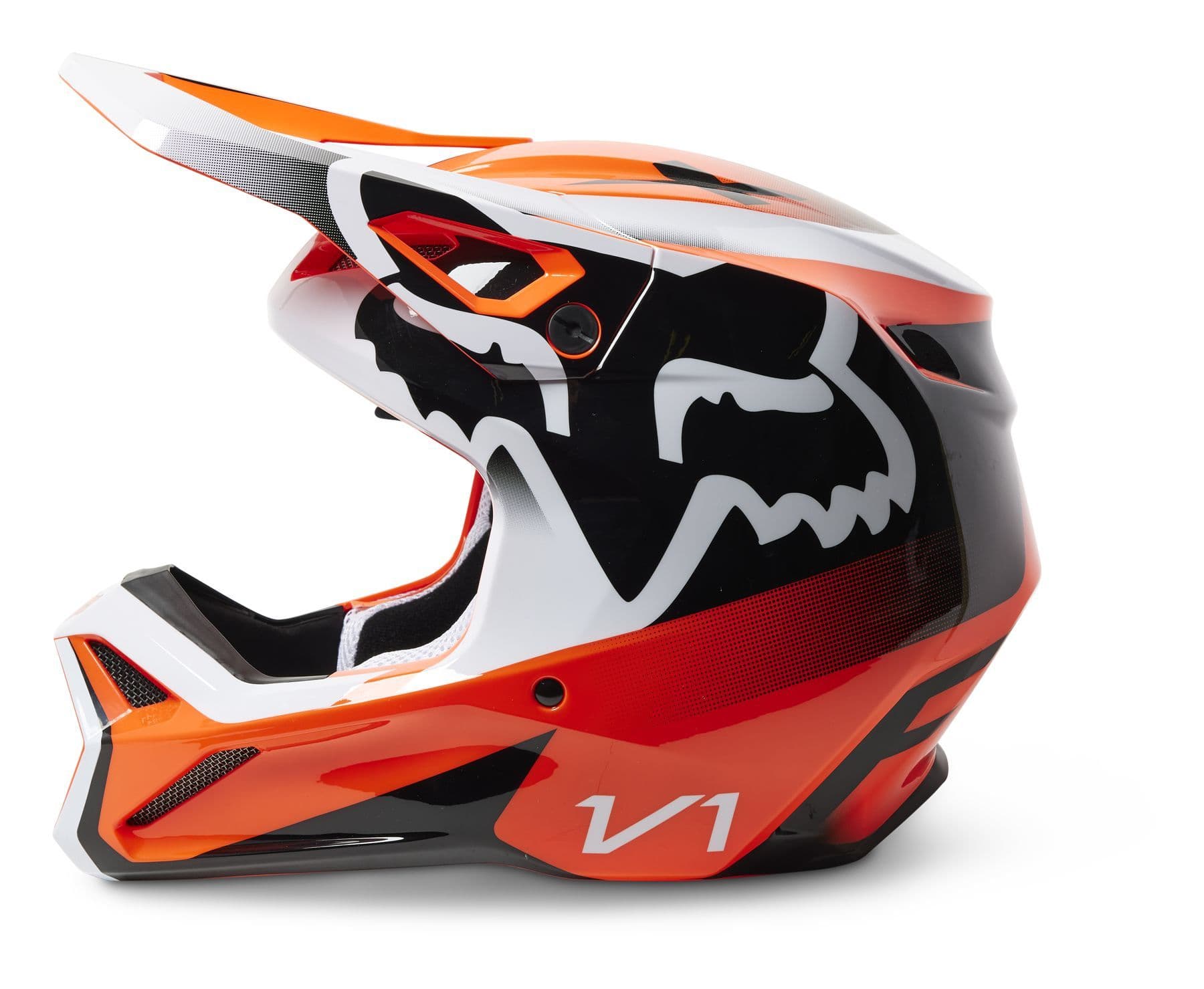 パーツ fox Fox V1 Leed Motocross Helmet - Orange