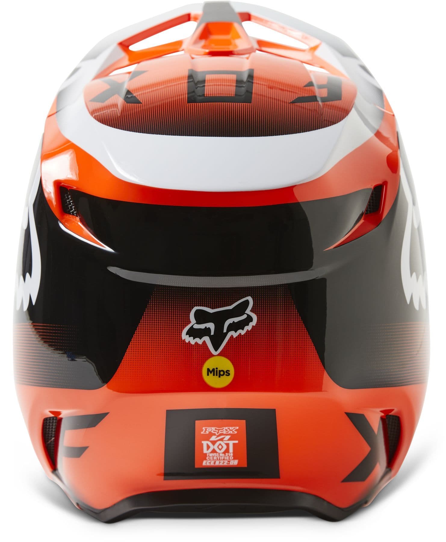 Fox V1 Leed Motocross Helmet - Orange