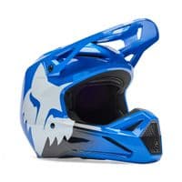Fox V1 Shield Motocross Helmet - Blue